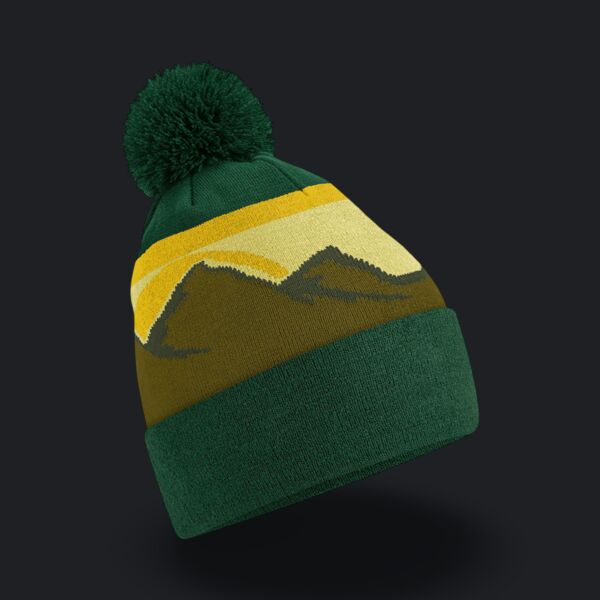 Mountain Peaks Pom Pom Beanie Thumbnail